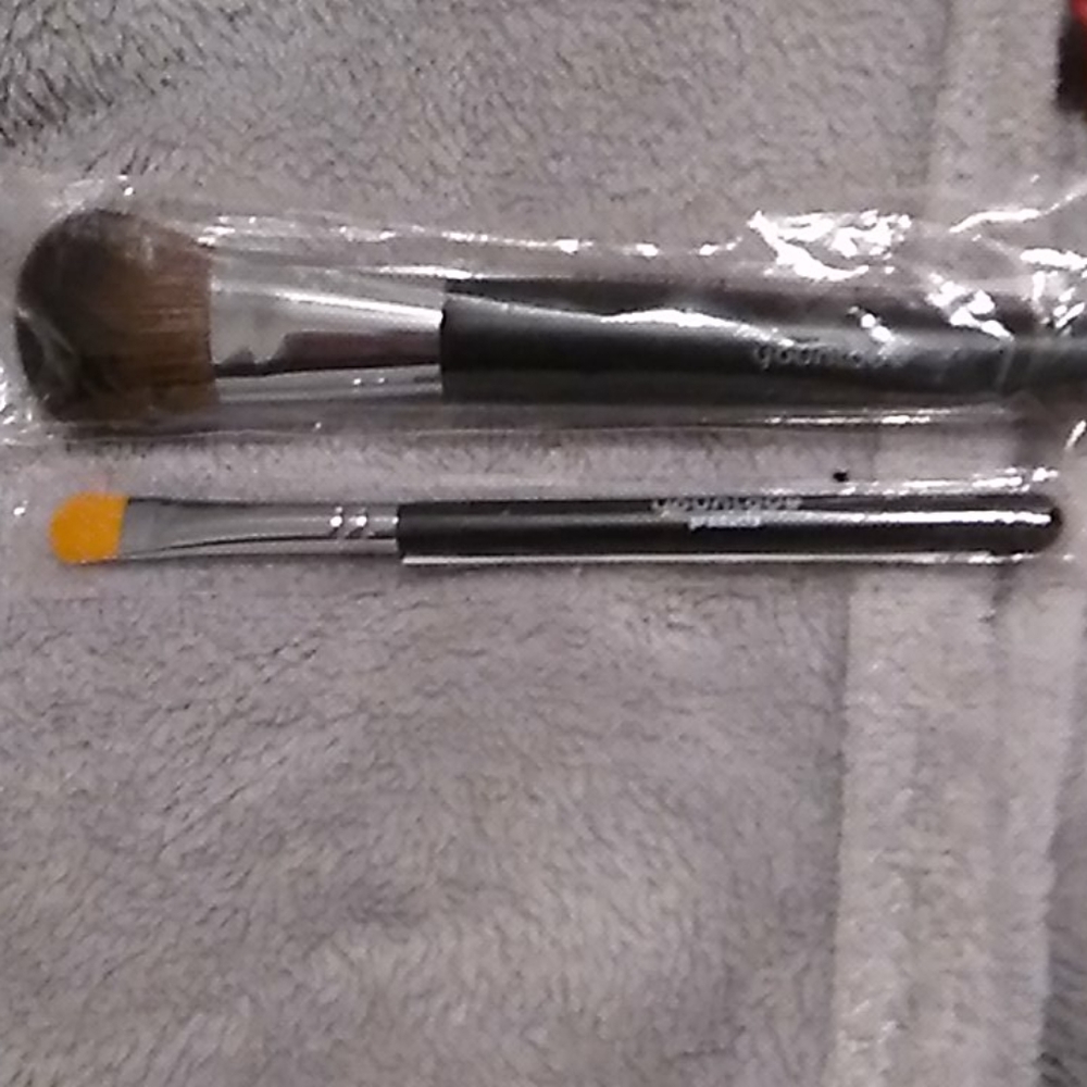 Blush and eyeshadow brushes
